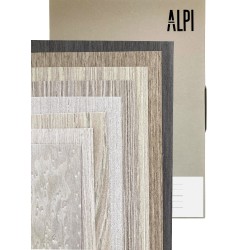 Carpeta con muestras ALPI "Wood Collection Sand/Legacy " de chapa precompuesta, tamaño 190 mm x 290 mm