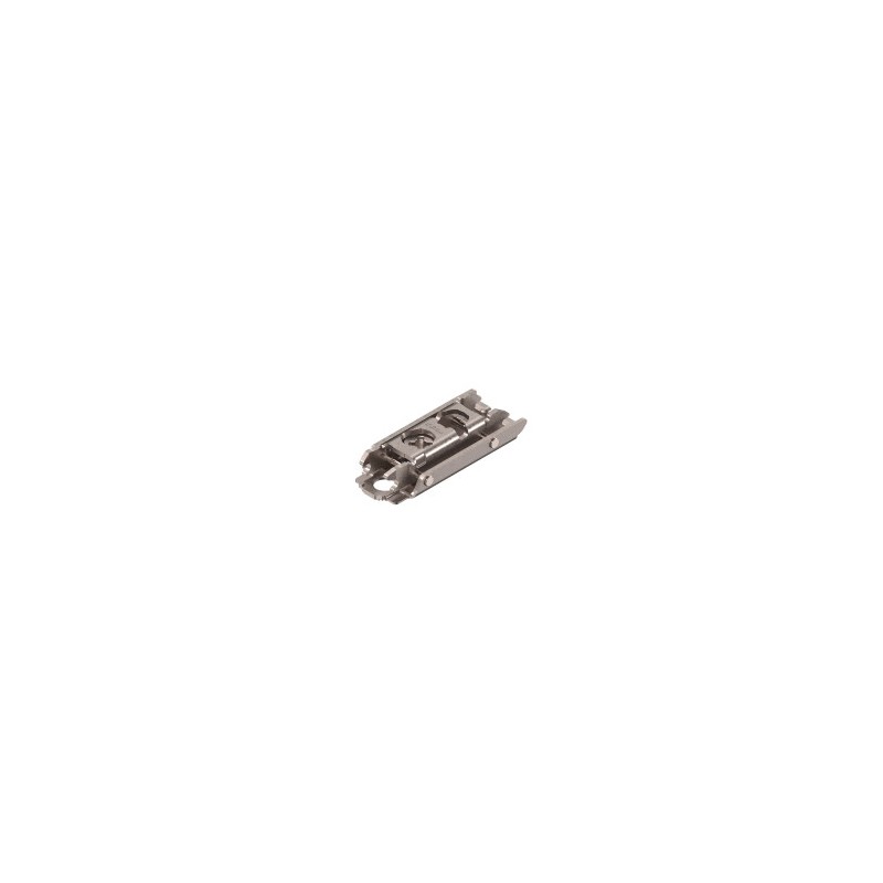 Placa de montaje Blum recta para bisagra BCOR con recubrimiento anticorrosivo, altura 0 mm, CLIP top para atornillar