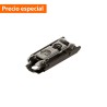 Placa de montaje recta para bisagra CLIP, altura 0mm, para atornillar, acabado negro ónix