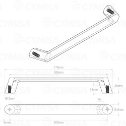 Jaladera recta LIGHT